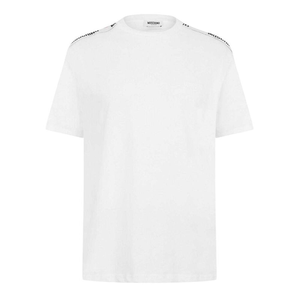 Moschino Mens Tape Regular T-Shirt / White